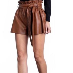 NEW KARINA GRIMALDI juana short in intense rust shorts sz small